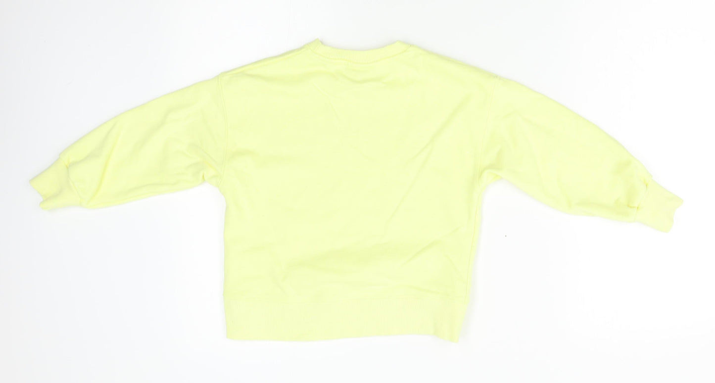 Zara Girls Yellow   Pullover Jumper Size 7 Years  - california