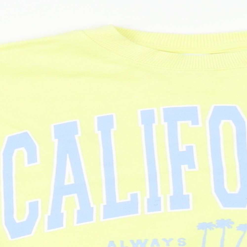 Zara Girls Yellow   Pullover Jumper Size 7 Years  - california