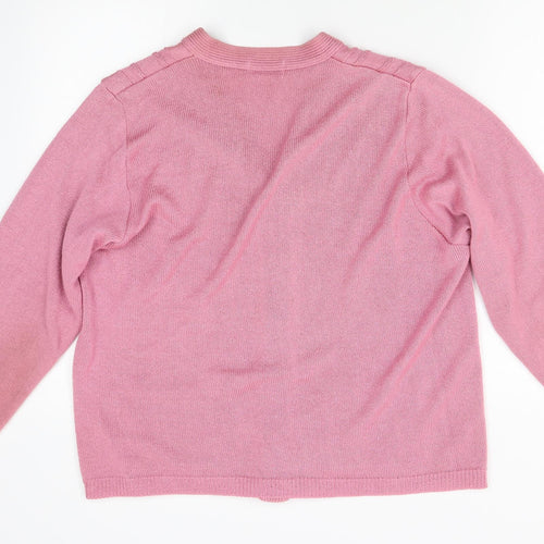 cARE Womens Pink   Cardigan Jumper Size M