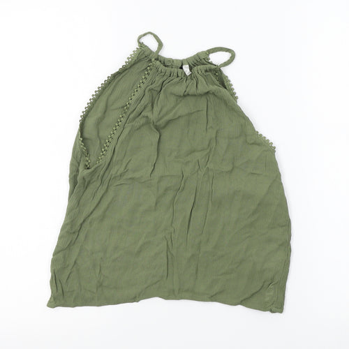 H&M Womens Green   Basic Tank Size 6