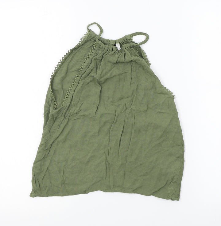 H&M Womens Green   Basic Tank Size 6
