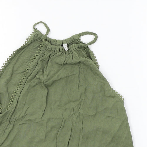 H&M Womens Green   Basic Tank Size 6