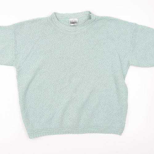 Basic Collections Womens Green   Pullover Jumper Size L