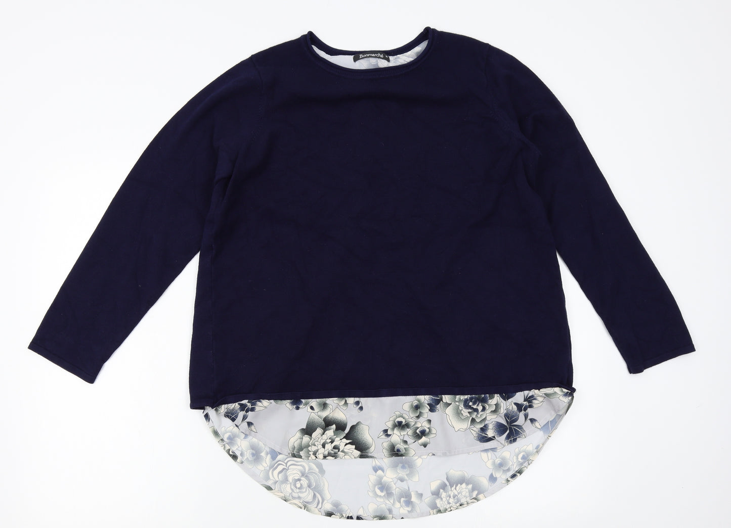 Bonmarche Womens Blue   Pullover Jumper Size M  - shirt insert