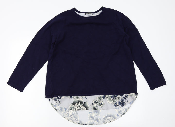 Bonmarche Womens Blue   Pullover Jumper Size M  - shirt insert
