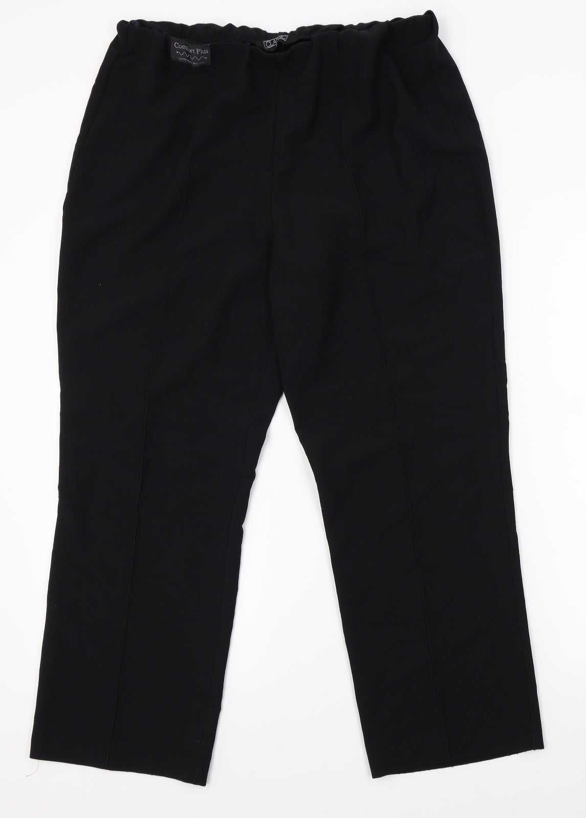 Classic Womens Black   Trousers  Size 14 L27 in - comfort plus