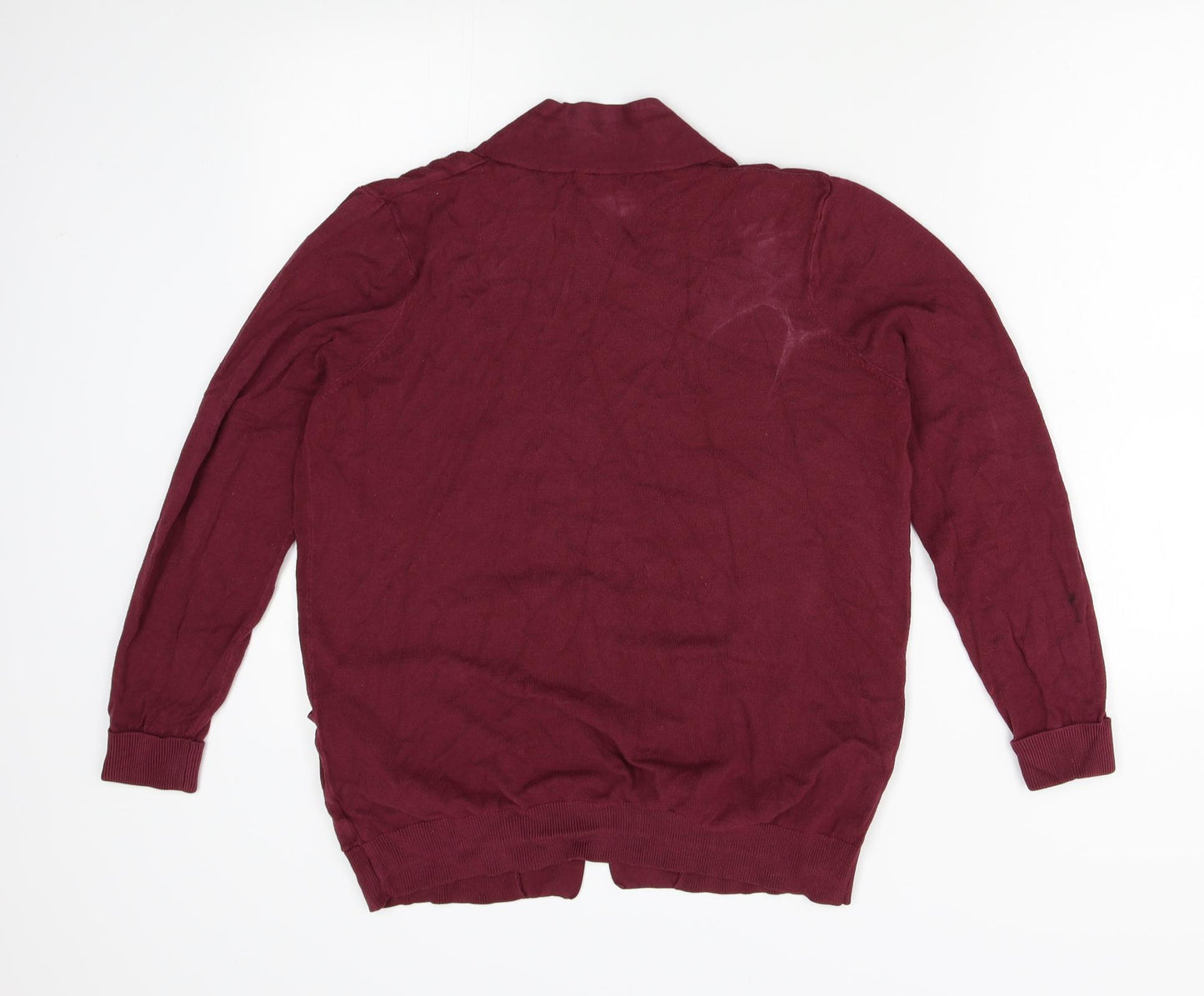 Peacocks Womens Red   Cardigan Jumper Size 14