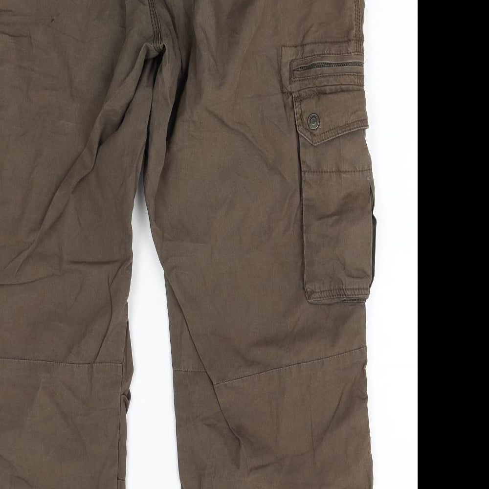 NEXT Mens Brown   Cargo Trousers Size 38 L28 in