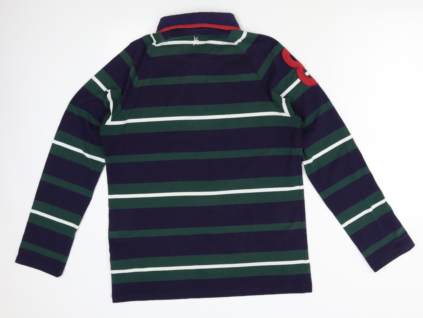Kukri Mens Green Striped  Pullover Jumper Size M  - Leicester Tigers