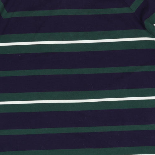 Kukri Mens Green Striped  Pullover Jumper Size M  - Leicester Tigers