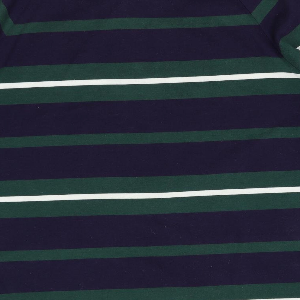 Kukri Mens Green Striped  Pullover Jumper Size M  - Leicester Tigers