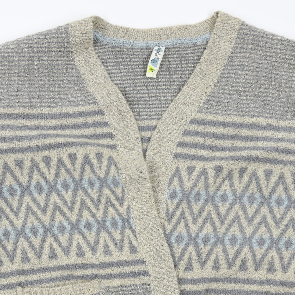 Weird Fish Womens Grey    Coatigan Size 14