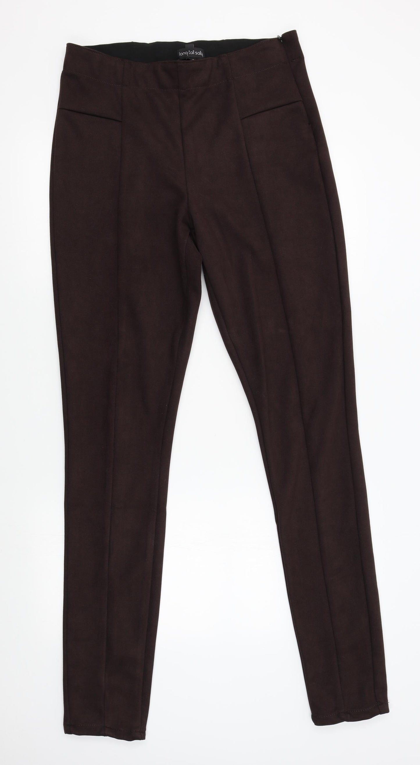 Long Tall Sally Womens Brown   Trousers  Size 16 L35 in