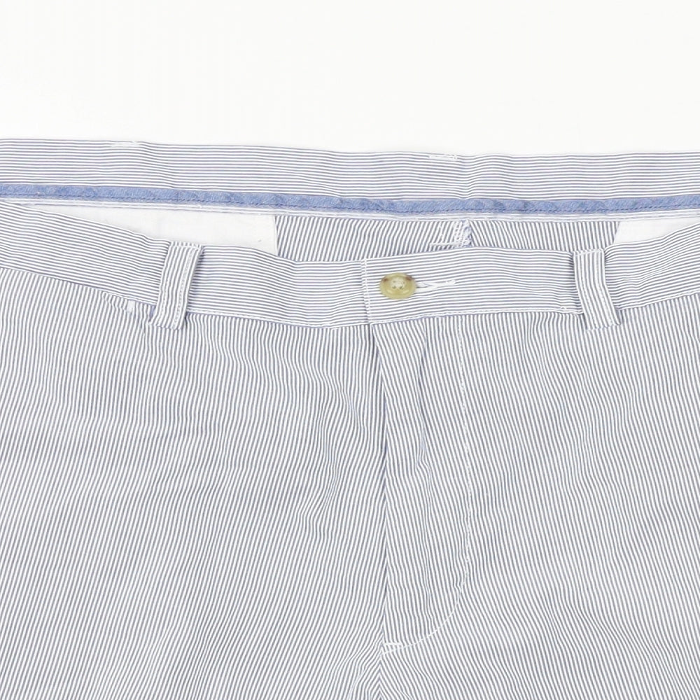Polo by Ralph Lauren Mens Blue Striped  Bermuda Shorts Size 38