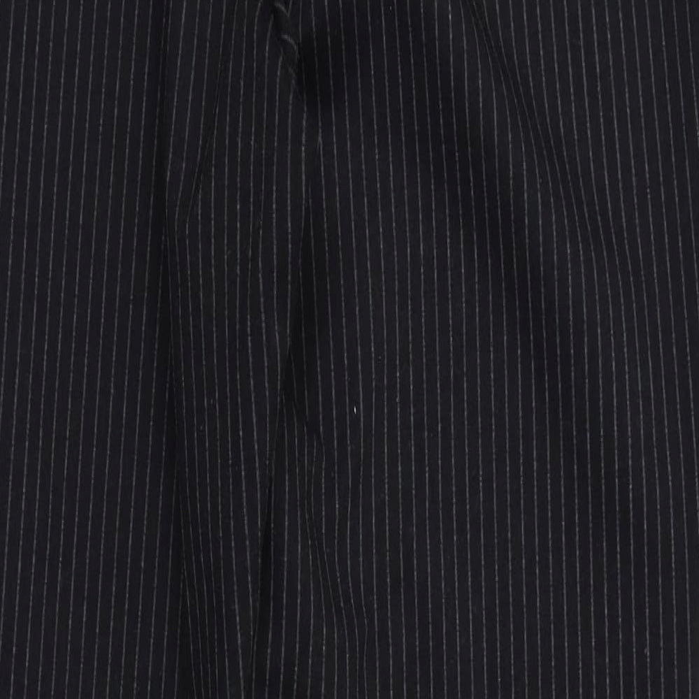 Karl Lagerfeld Womens Black Striped  Trousers  Size L L32 in