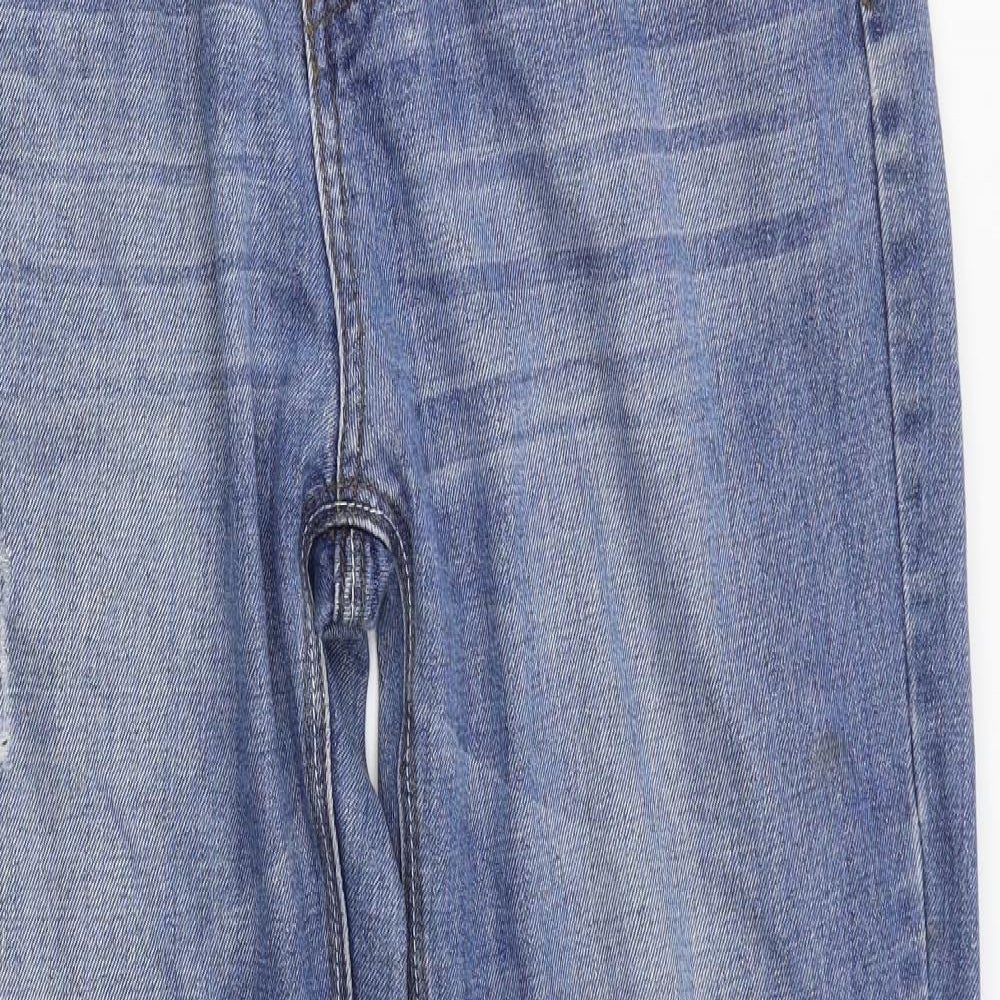 24/7 Womens Blue   Boyfriend Jeans Size 12 L28 in