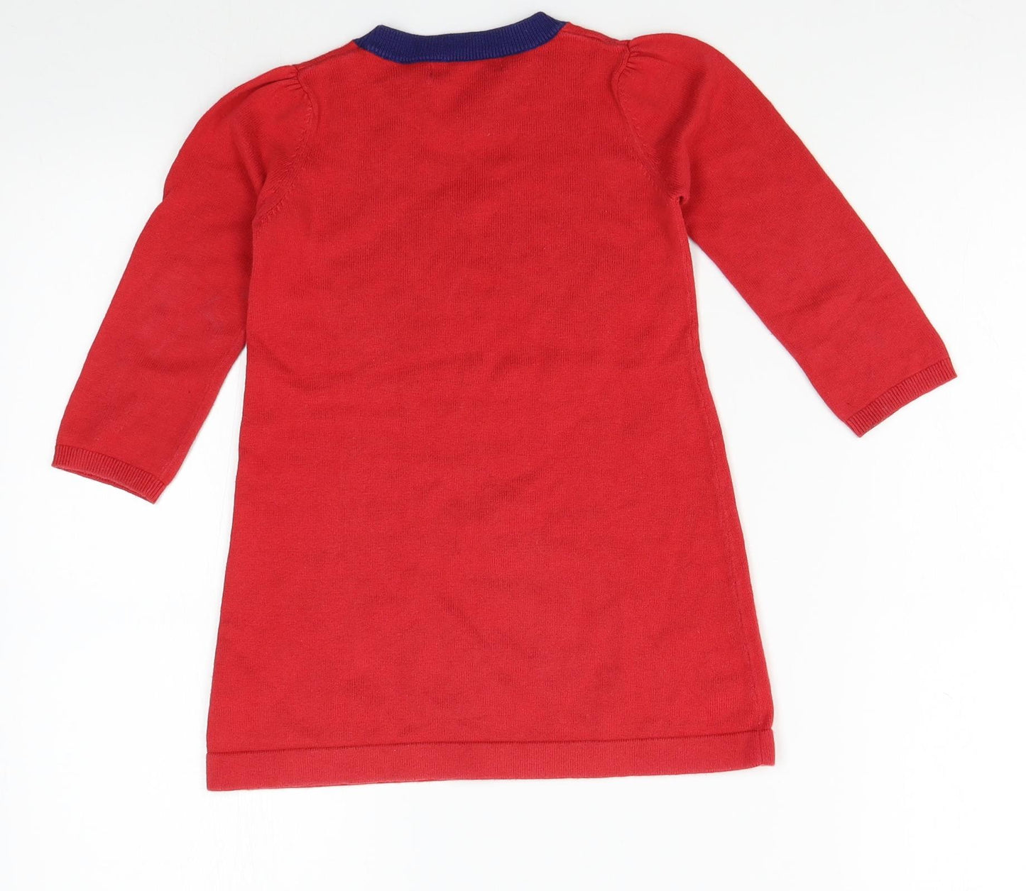 George Girls Red   Jumper Dress  Size 2-3 Years  - robin