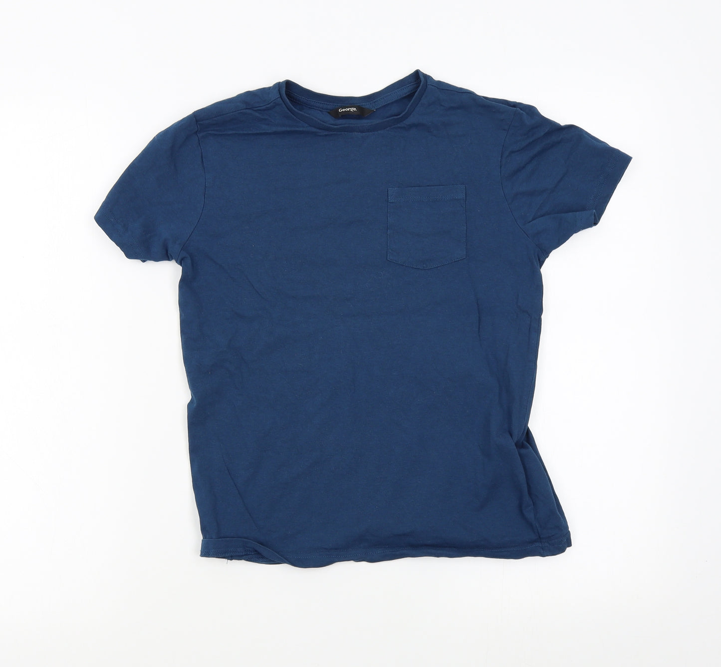 George Boys Blue   Basic T-Shirt Size 10-11 Years