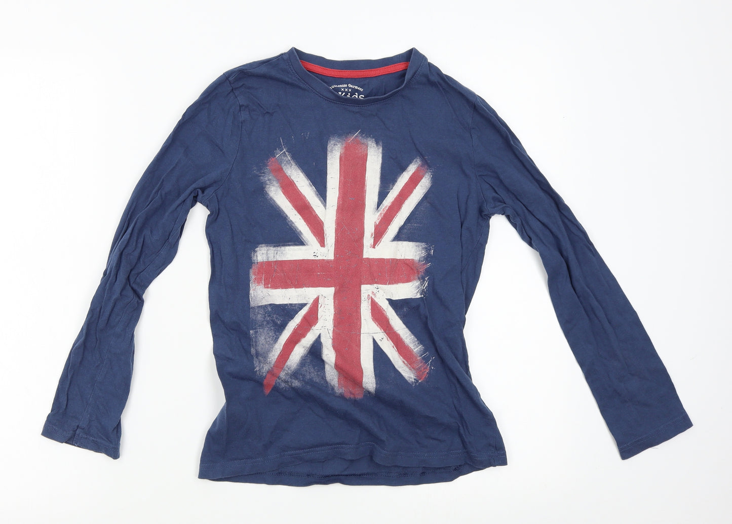 La Redoute Boys Blue   Basic T-Shirt Size 12 Years  - Union Jack, British