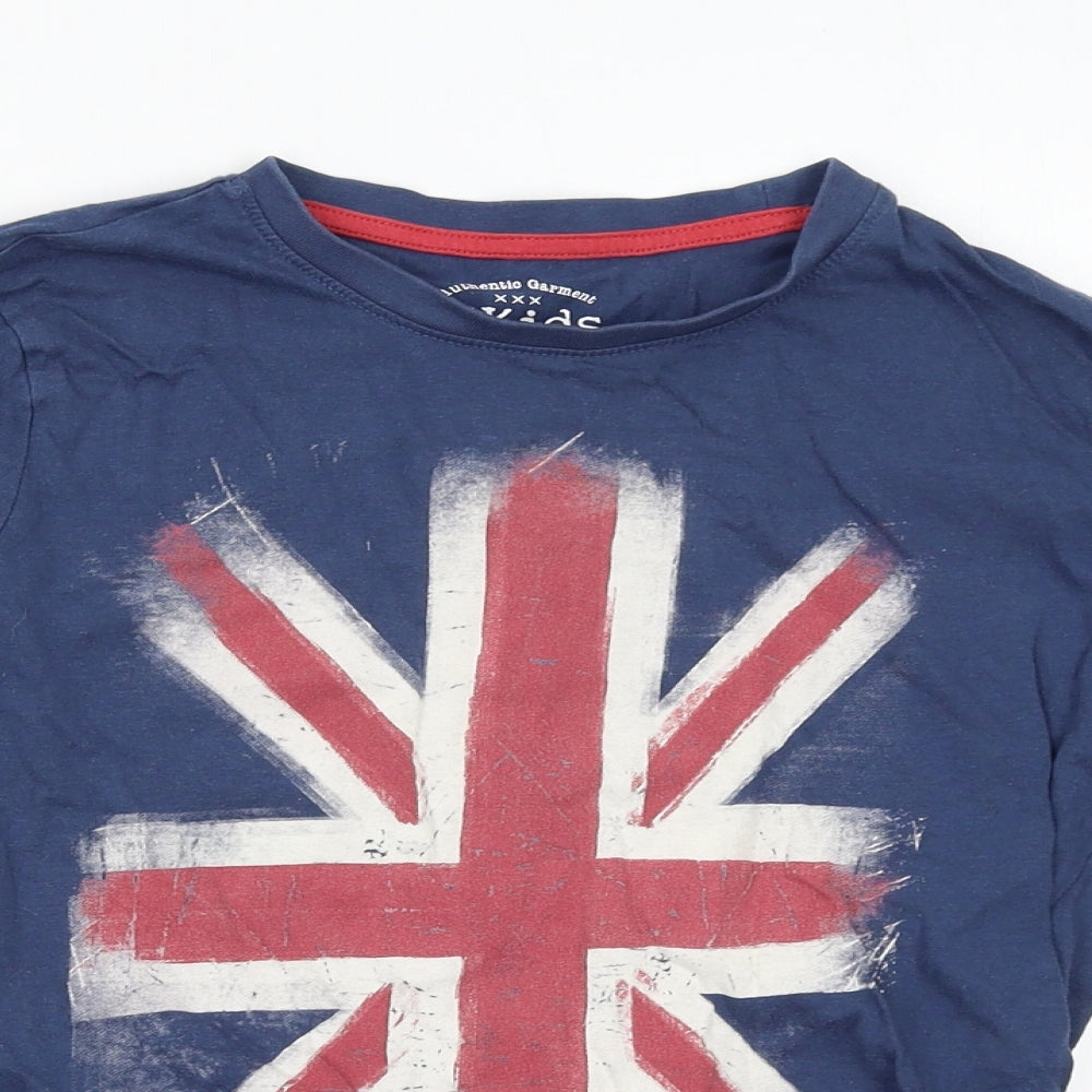 La Redoute Boys Blue   Basic T-Shirt Size 12 Years  - Union Jack, British
