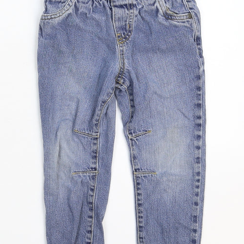 F&F Boys Blue  Denim Tapered Jeans Size 3-4 Years