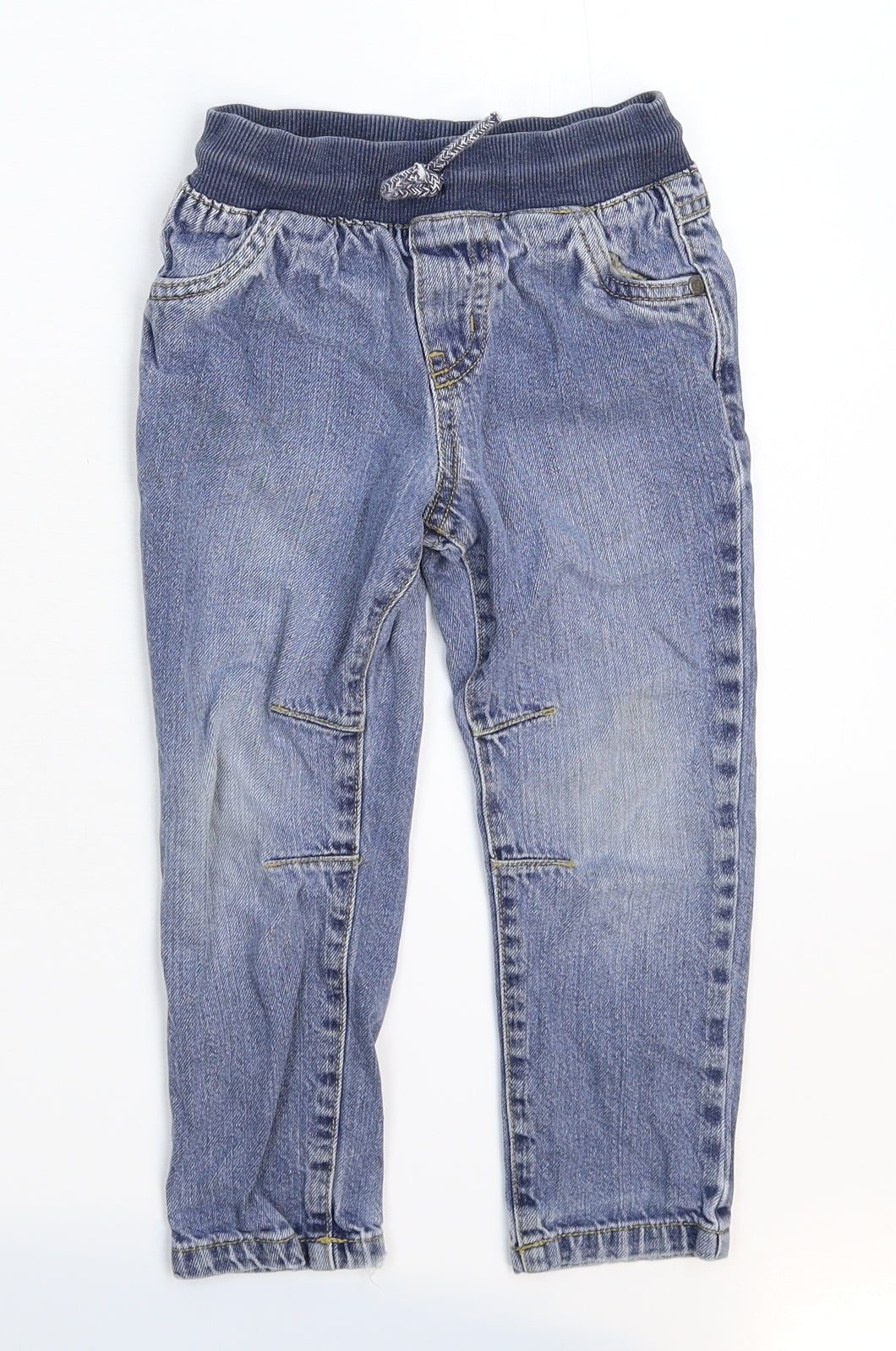F&F Boys Blue  Denim Tapered Jeans Size 3-4 Years