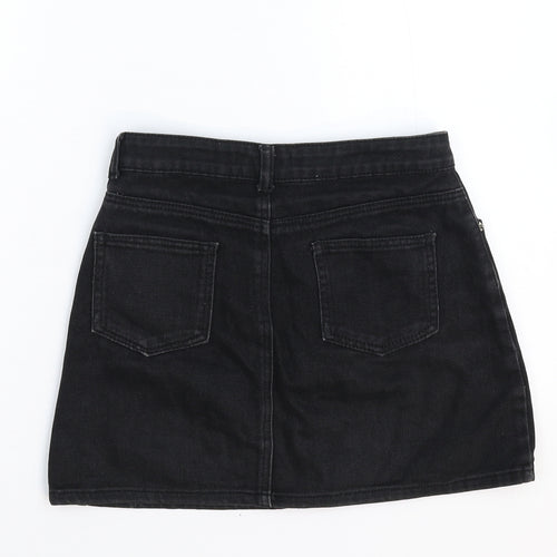 FOREVER 21 Womens Black  Denim Mini Skirt Size S