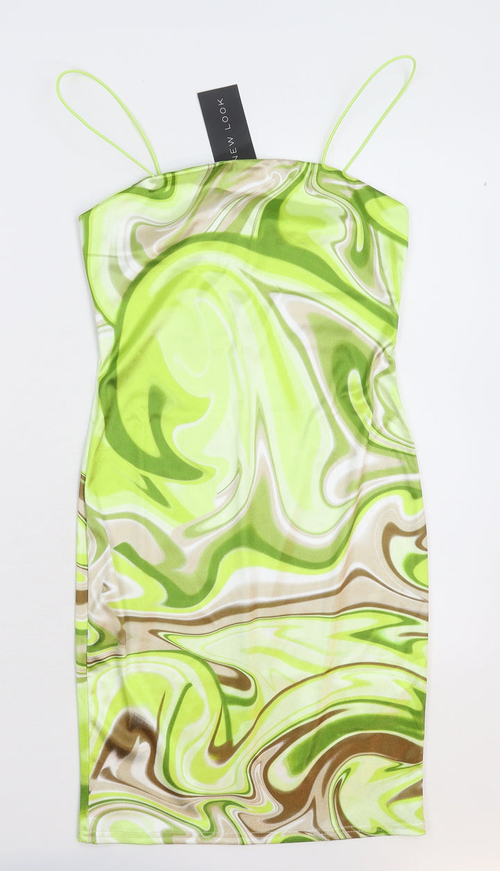 New Look Womens Green Bodycon Size 8