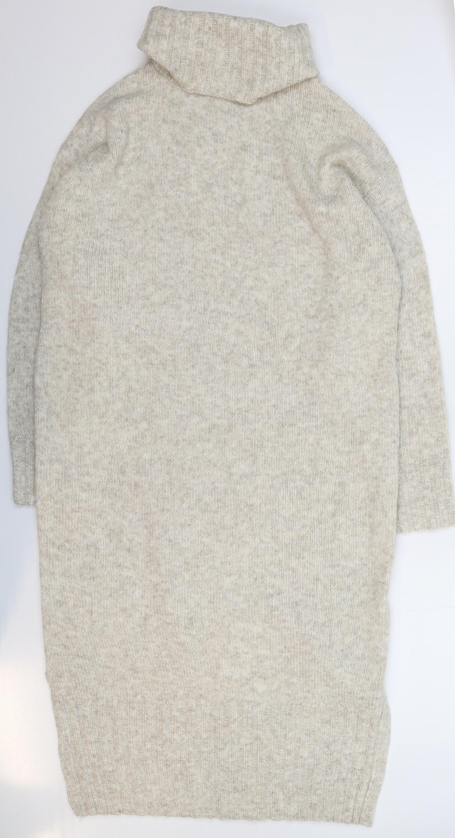 New Look Womens Grey  Knit Jumper Dress  Size S