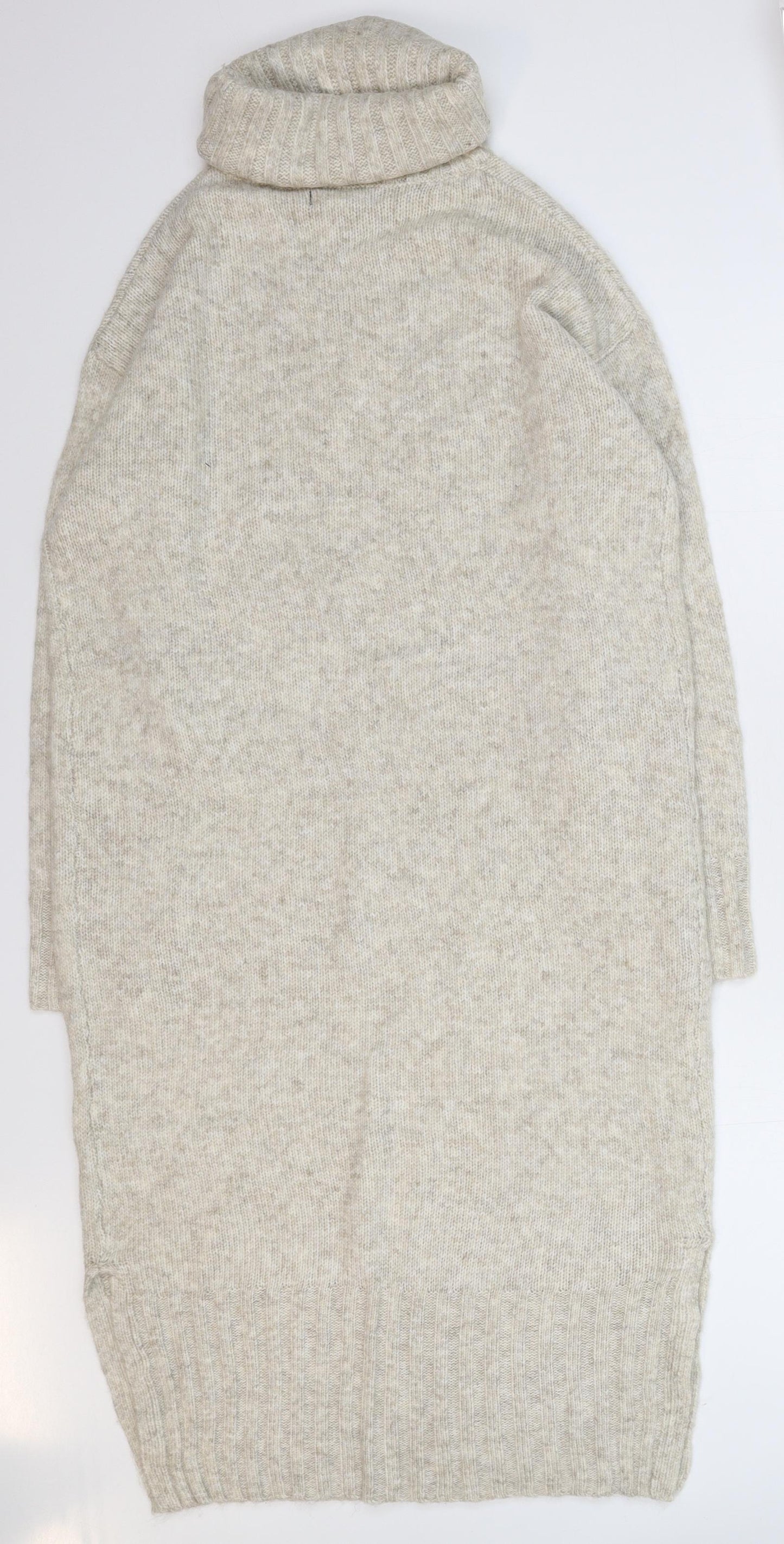 New Look Womens Grey  Knit Jumper Dress  Size S