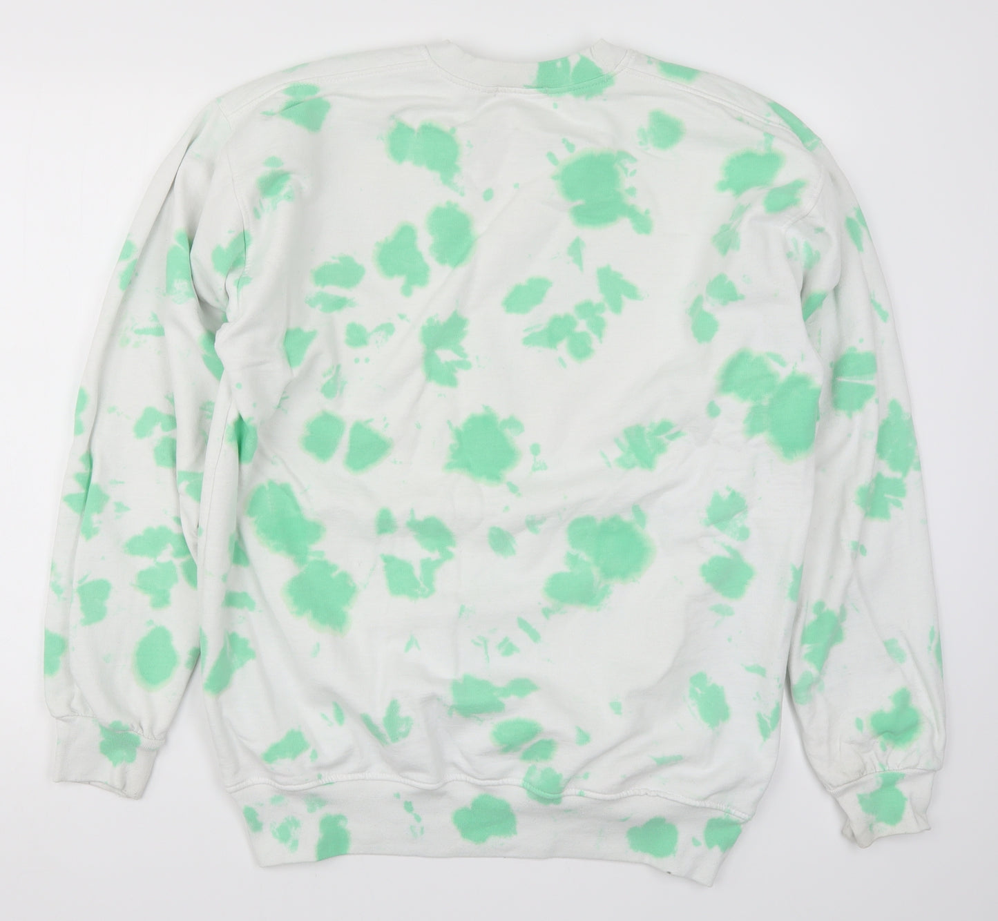 In the Style Womens Green   Pullover Sweatshirt Size 10  - Green Tie Dye