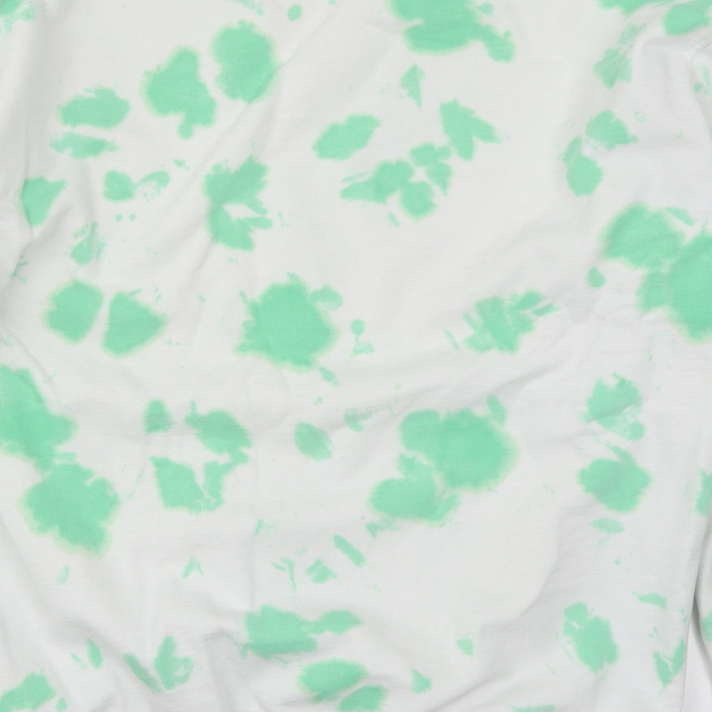 In the Style Womens Green   Pullover Sweatshirt Size 10  - Green Tie Dye