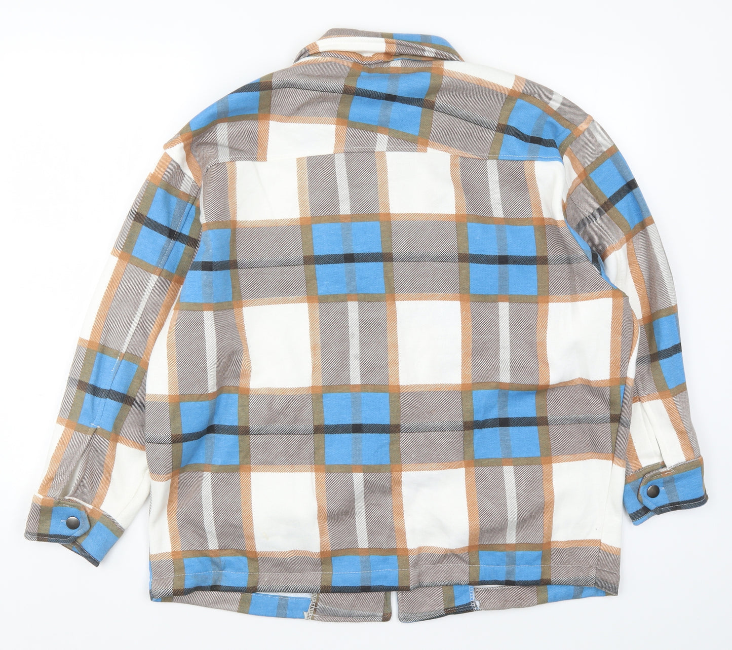 Rising Womens Blue Check  Jacket  Size M  - Shacket