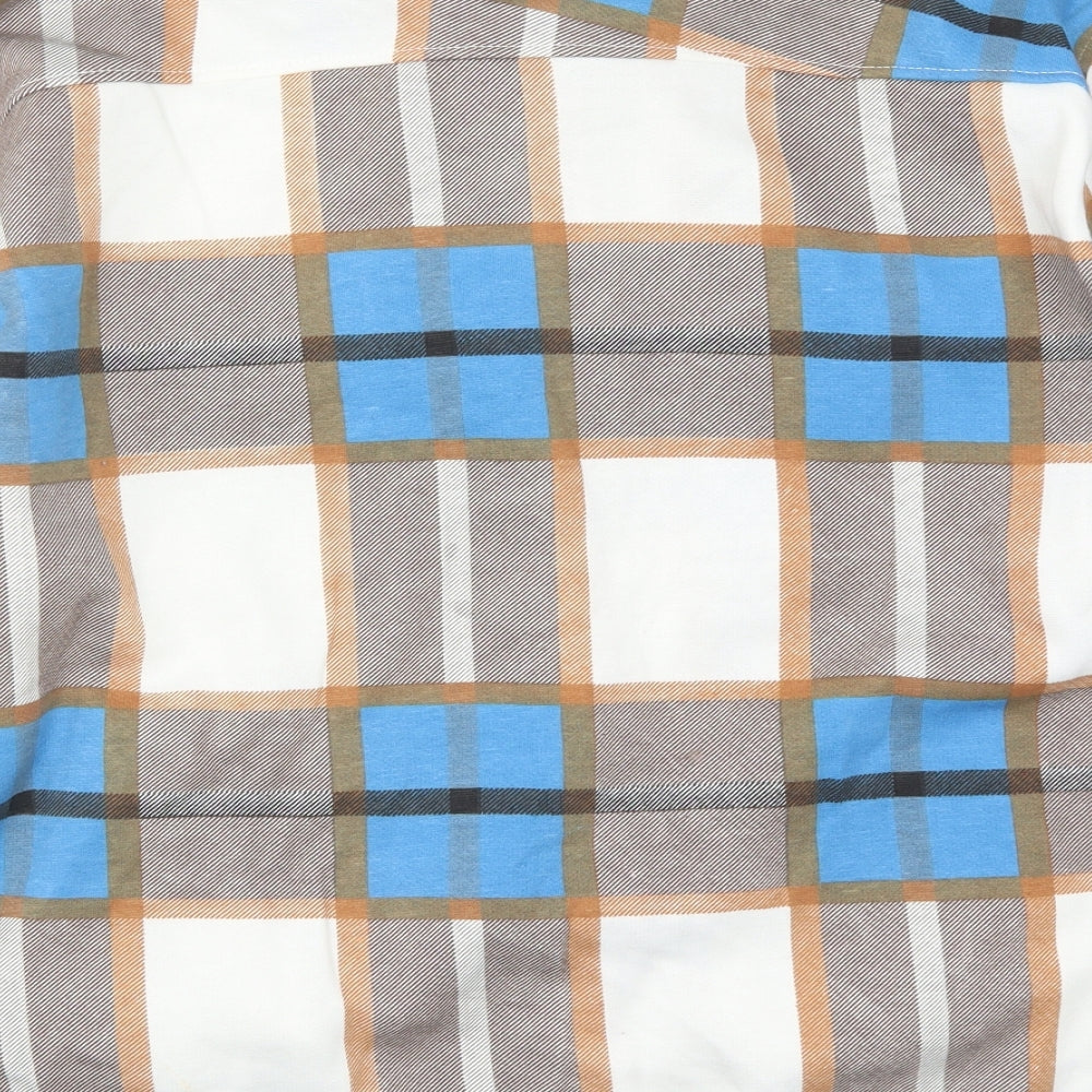 Rising Womens Blue Check  Jacket  Size M  - Shacket