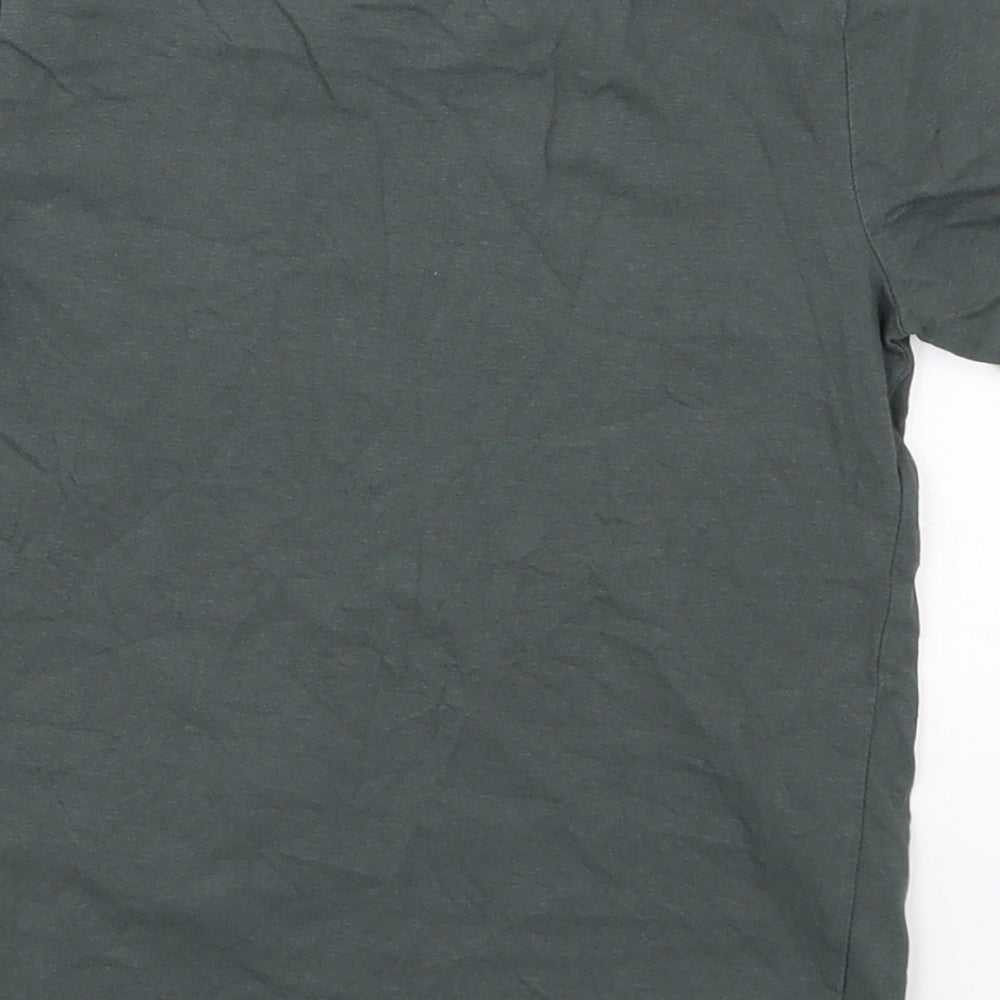 TU Boys Green   Basic T-Shirt Size 6 Years  - Skulls