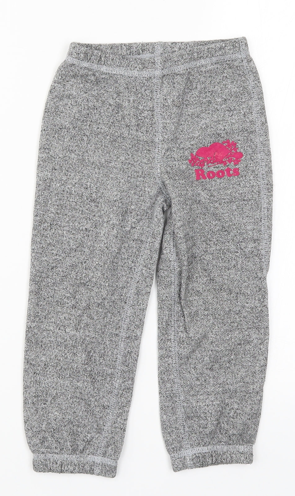Roots Girls Grey   Sweatpants Trousers Size 3 Years