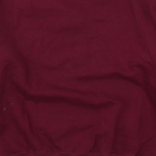Famona Mens Red   Pullover Sweatshirt Size S  - Triangle Burgundy