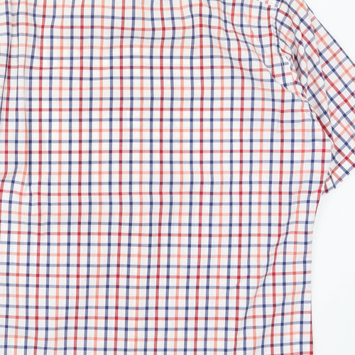 Olymp Mens Red Check   Button-Up Size L  - Blue