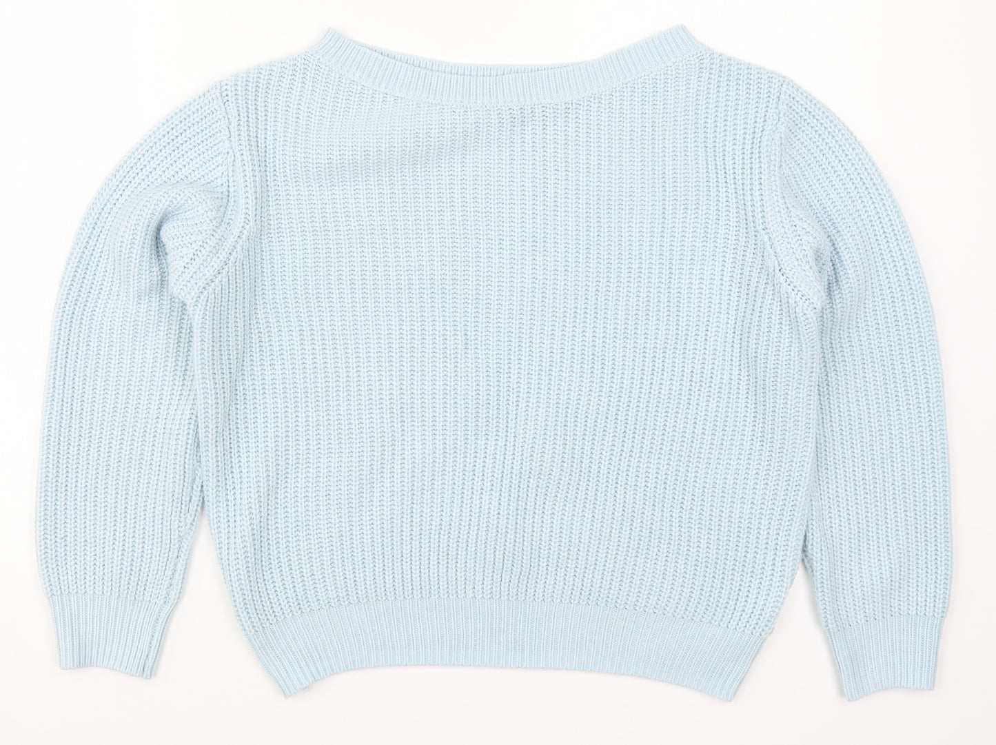 SheIn Womens Blue  Knit Pullover Jumper Size S