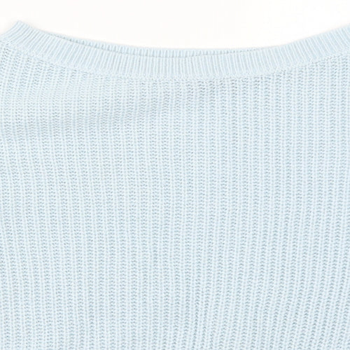 SheIn Womens Blue  Knit Pullover Jumper Size S