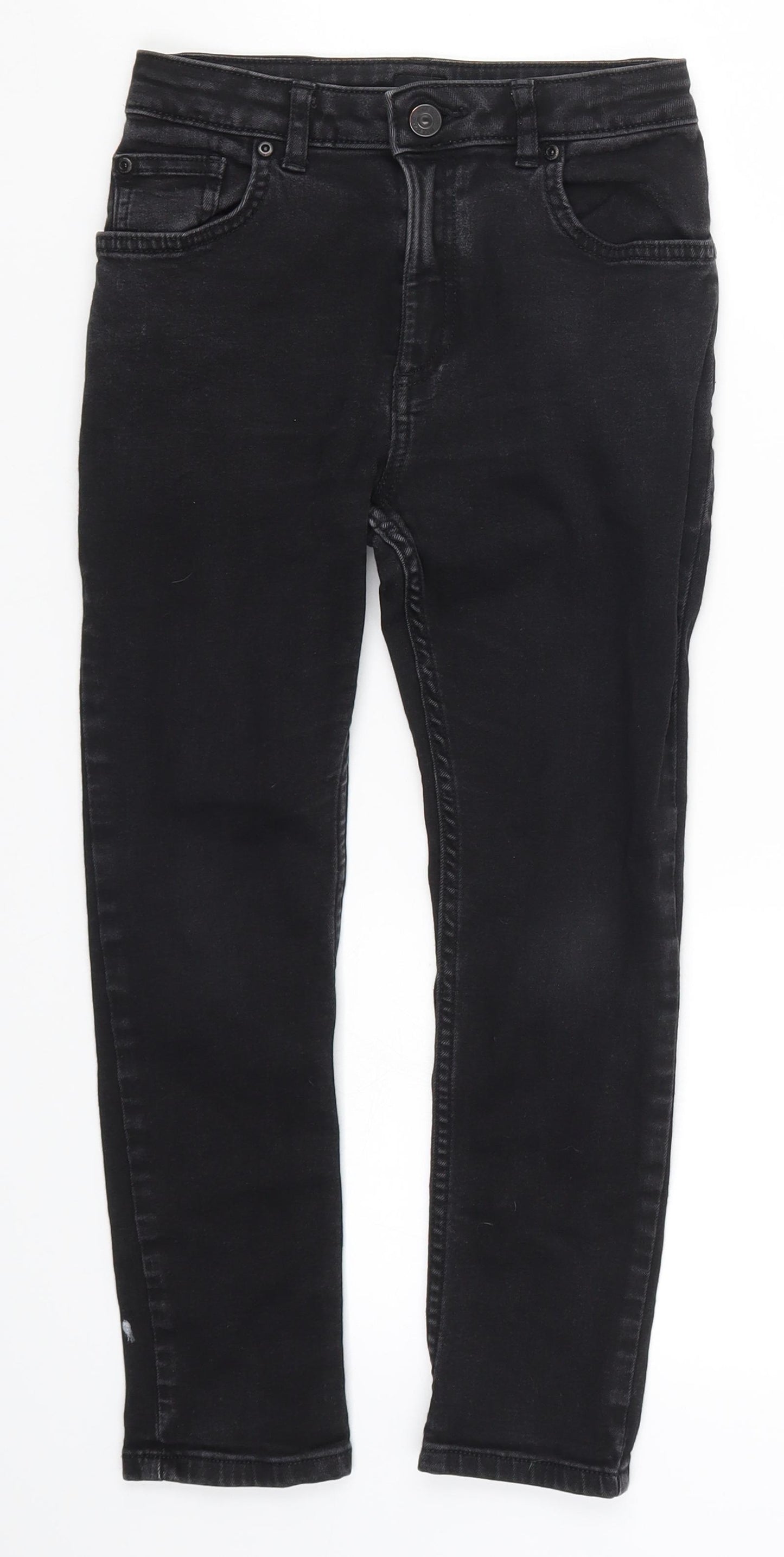 River Island Boys Black  Denim Skinny Jeans Size 9 Years