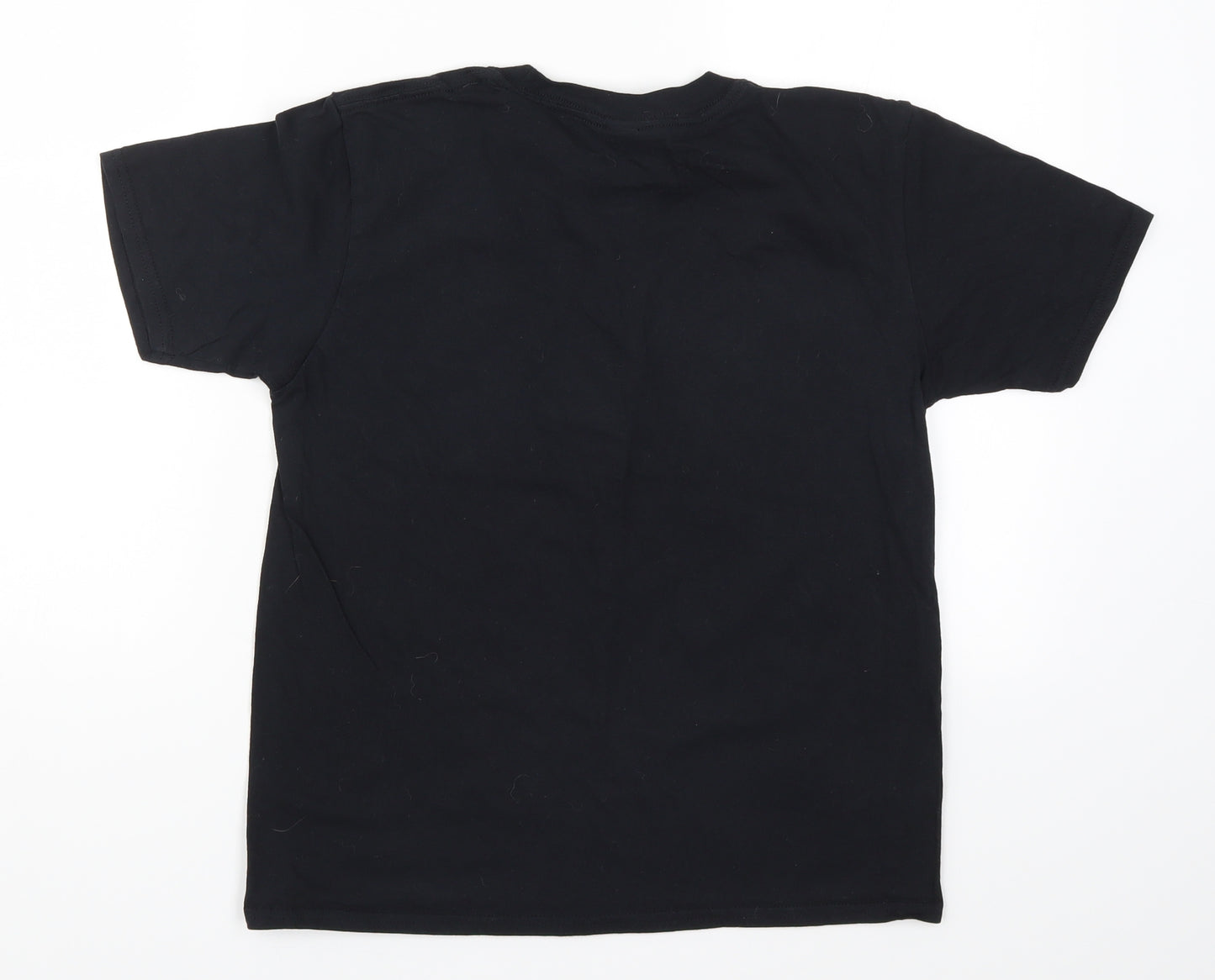 Gildan Girls Black   Basic T-Shirt Size XL  - Cat Glasses