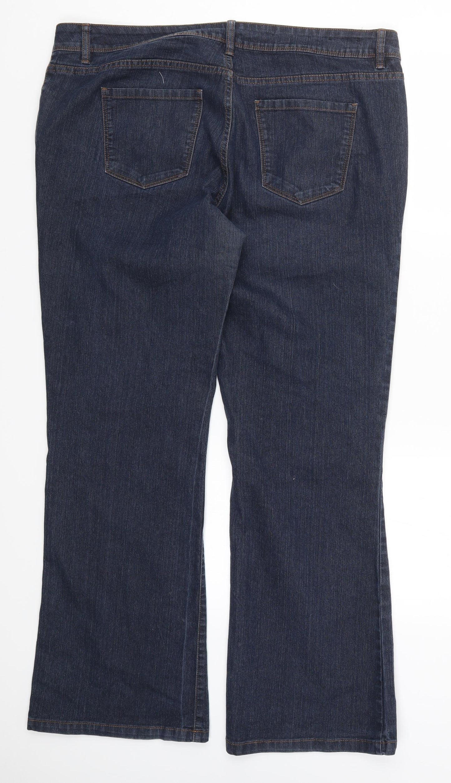 YESYES Womens Blue  Denim Bootcut Jeans Size 18 L30 in