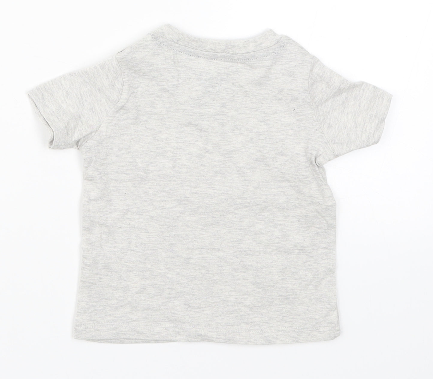Fred & Flo Boys Grey   Basic T-Shirt Size 3-6 Months  - Mummy's Little Tiny Dribbler Football