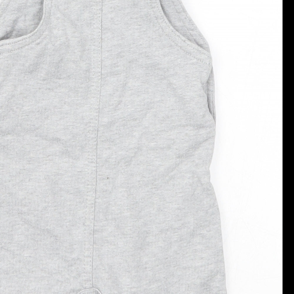 George Baby Grey   Dungaree One-Piece Size 0-3 Months  - Hero