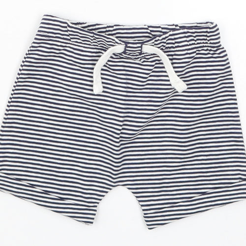 TU Baby Blue Striped  Cropped Trousers Size 3-6 Months