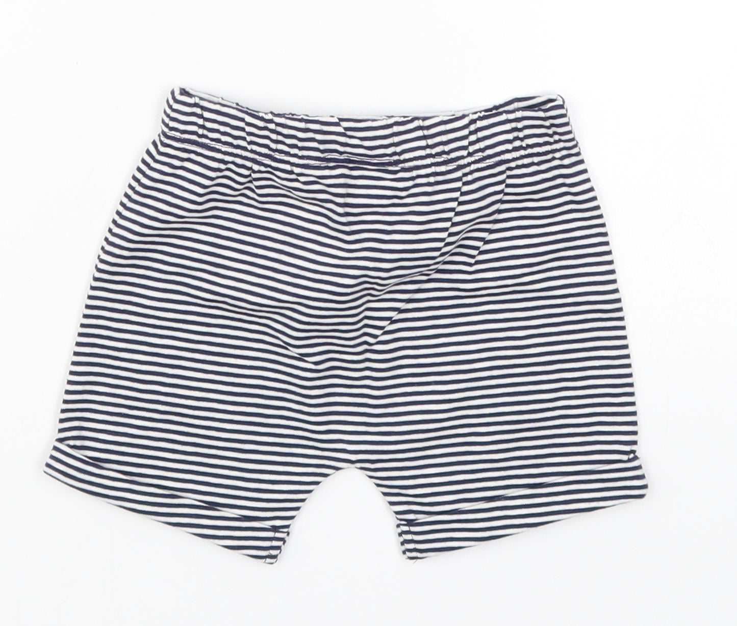 TU Baby Blue Striped  Cropped Trousers Size 3-6 Months