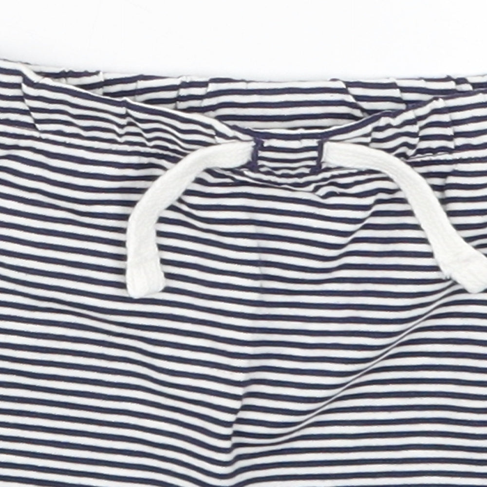 TU Baby Blue Striped  Cropped Trousers Size 3-6 Months