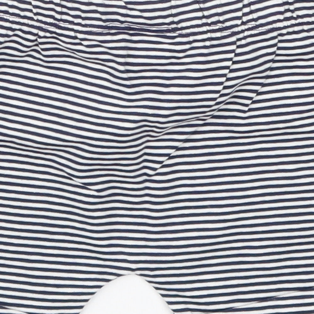 TU Baby Blue Striped  Cropped Trousers Size 3-6 Months