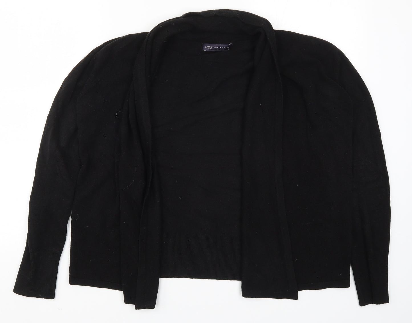 Marks and Spencer Womens Black  Knit Cardigan Jumper Size M
